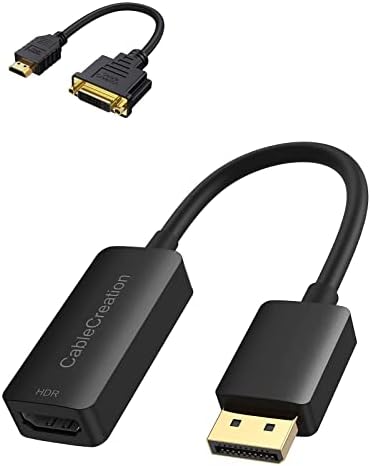 HDMI-DVI Kısa Kablo 0,5 ft ile HDMI Adaptör Paketine Aktif DisplayPort