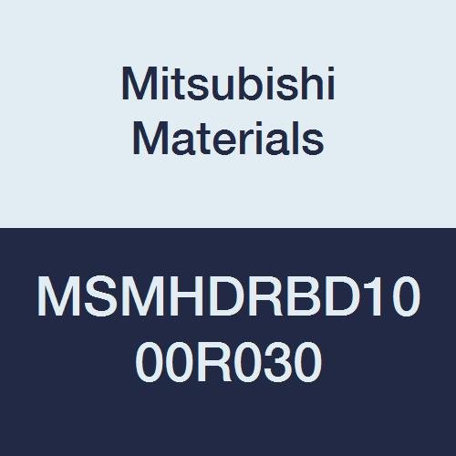 Mitsubishi Malzemeleri MSMHDRBD1000R030 Serisi MSMHDRB Karbür MSTAR Uç Frezesi, 4 Orta Flüt, Ağır Hizmet için 45° Yüksek Sarmal, Köşe
