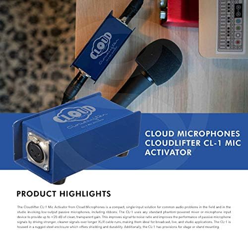 Bulut Mikrofonlar Cl - 1 Cloudlifter 1 Kanallı Mikrofon Aktivatör Preamp Güçlendirici Podcast, Yayın, Livestream, Vloggersor Kayıtları