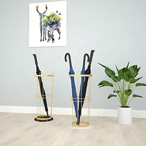 BKGDO şemsiye standları, Uzun Giriş Şemsiye Tutucu Depolama Rafı Mermer Taban, Metal şemsiye standı Köpekler için / bastonlar / a