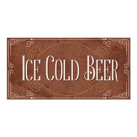 CGSıgnLab / Buz Gibi Bira-Viktorya Dönemi Kartı Pencere Kaplaması / 24 x 12