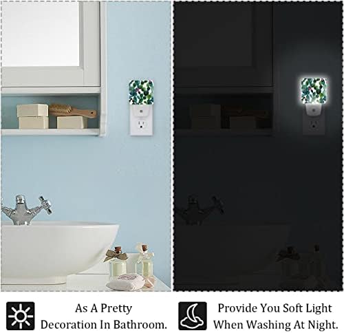 Suluboya Resim Kaktüs Led Gece Lambası, Yatak Odası için Çocuk Gece Lambaları Duvara Takın Gece Lambası Yatak Odası için Ayarlanabilir