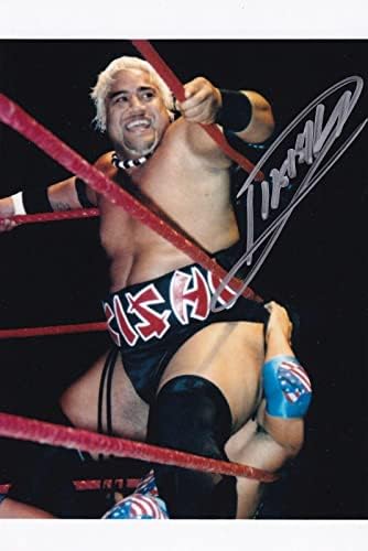 Rikishi İmzalı 4x6 Fotoğraf WWE Resim İmza Yeni Japonya Pro Güreş WCW UWA 2-İmzalı Güreş Fotoğrafları