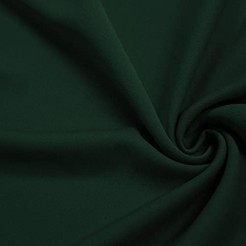 Avludan Evie Koyu Avcı Yeşili Polyester Tüplü Çift Örgü Kumaş-10021, Örnek / Renk Örneği (4x2)