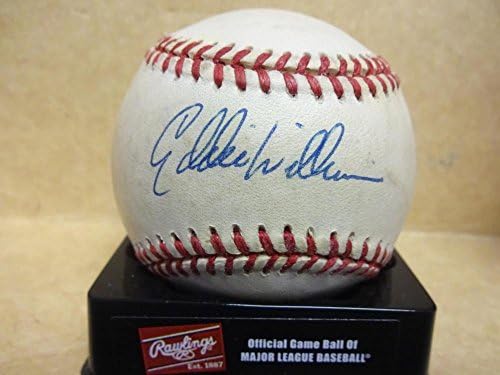 Eddie Williams Chicago White Sox, coa İmzalı Beyzbol Topları ile A. l. Beyzbol İmzaladı