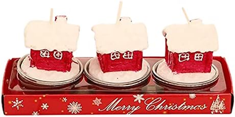 Dalgalı Noel Atmosfer Mum Yemeği Dekorasyon Mum Işığında Ev Dekor için Güçlü Ev Kokulu (F, Bir Boyut)
