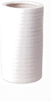 ヤマ庄陶器 Shigaraki Gereçleri Uzura Sentai Şemsiye Standı, 約径24. 0 × 高44.0cm, Beyaz vb