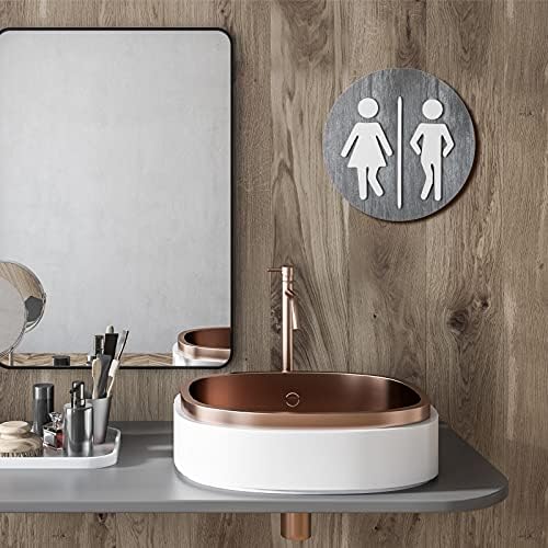 Komik Banyo İşaretleri Tuvalet İşareti Sevimli Komik Yarım Tuvalet Banyo Dekor İşaretleri Ahşap Rustik Tuvalet Duvar Sanatı Asılı Çiftlik