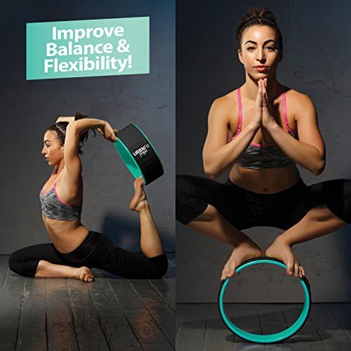 URBNFit Yoga tekerleği-Sırt ağrılarına ve gerginliğe yardımcı olmak için germe ve esneklik için tasarlanmış 12 inç Rulo-Dayanıklı malzemeler
