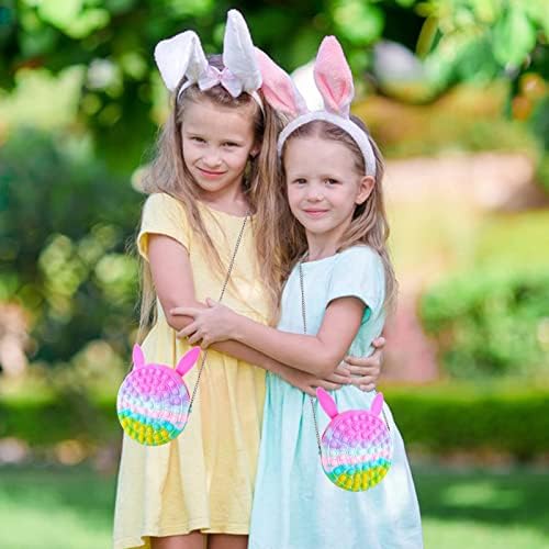 Bozuk para cüzdanı Paskalya Sepeti Kızlar için Doldurucular Paskalya Hediyeleri Okula Dönüş Bunny Paskalya Şeker Çantaları Kız Doğum