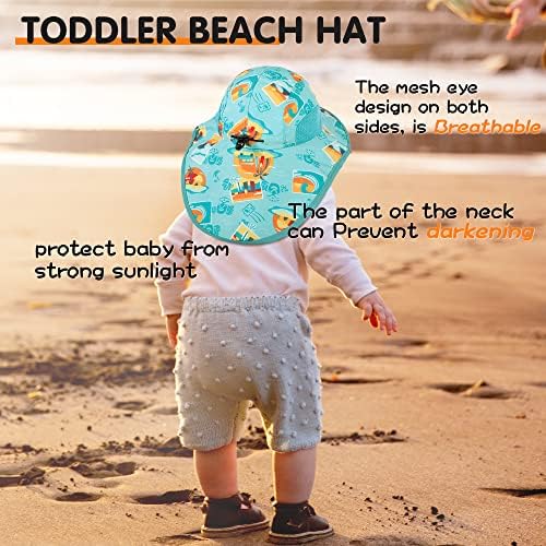 Geyanuo Bebek güneş şapkası, Yürümeye Başlayan Güneş Koruma şapkaları, UPF 50+, Yaz Açık Plaj Kap Çocuklar için Kız Erkek