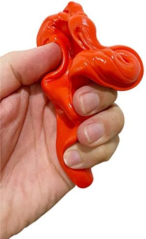 Gears Out Santa Poop Fidget Putty-Çocuklar, Gençler ve Yetişkinler için Noel Stres Giderici Terapi Oyuncağı, Kırmızı, Metal Teneke