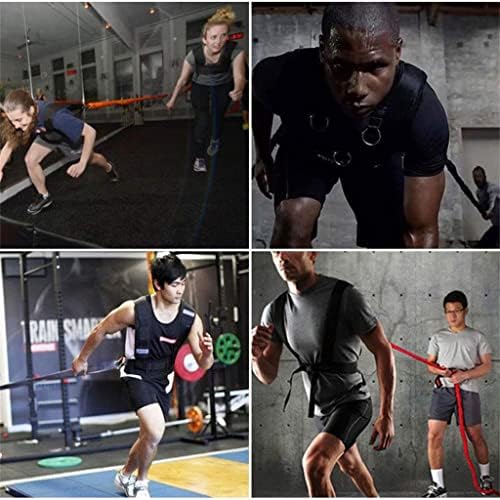 DLOETT Direnç Spor Lastik Bant Seti Egzersiz Yoga Spor Boks Futbol Basketbol Atlama Hız Gücü Eğitim Egzersiz (Renk: D, Boyutu: 2 m)