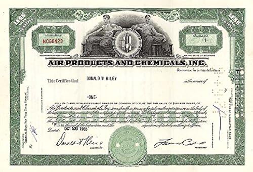 Hava Ürünleri ve Kimyasalları A. Ş. - Stok Sertifikası