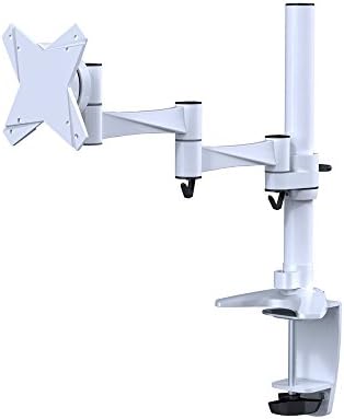 Newstar FPMA-D1330WHİTE Tam Hareketli Masa Montajı (kelepçe ve Grommet) 10-30 Monitör Ekranı, Yüksekliği Ayarlanabilir-Beyaz