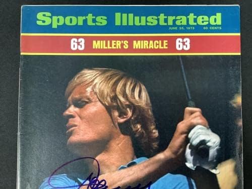 Johnny Miller İmzalı Sports Illustrated 6/25/73 Golf Açık Şampiyonu İmza JSA-İmzalı Golf Dergileri