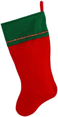 Bana işlemeli ilk Noel Çorabı, Yeşil ve Kırmızı Keçe, İlk O