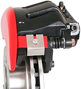 MGP Kaliper Kapakları Kırmızı Toz Boya Kaplamalı ve Gümüş Karakterli 31002SMGPRD' MGP ' Kazınmış Kaliper Kapağı, (4'lü Set)