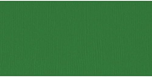 Amerikan El Sanatları 300496 Bazzill Temelleri Mono Yapışkanlı Kart Stoğu 12 X 12 İnç Bazzill Yeşili