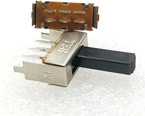 Slayt Anahtarı 10/20 adet On-Off Mikro Slayt Anahtarı 6pin 2P2T Geçiş Sürgülü Anahtarı Güç Anahtarı 6 feet 2 Dişliler Kolu Uzunluğu