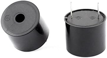 Aexit 2 Adet Güvenlik ve Gözetim 23mm x 19mm 3-24 V Elektronik Sürekli Alarm Boynuzları ve Sirenler Buzzer Siyah