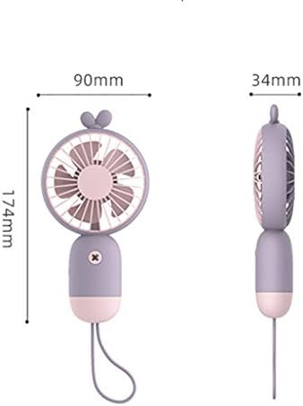Sevimli El Fan USB Şarj Taşınabilir Rüzgar Enerjisi Mini Çok Fonksiyonlu Elektrikli Fan (Renk: C) yubın1993 (Renk: D)