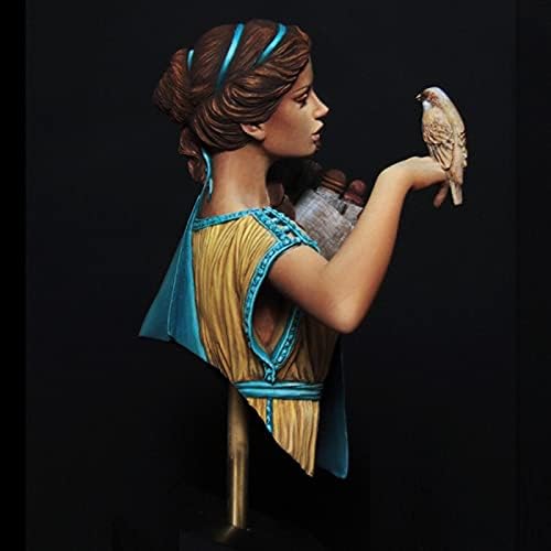 Gl-Home 1/10 Boyasız Demonte Antik Mısır Kız Reçine Karakter Büstü Modeli Minyatür Model seti-L49518