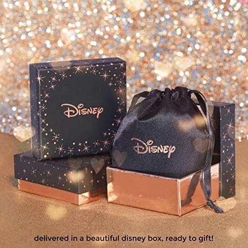 Disney Bayan Kristal Minnie Mouse Kolye ve Saplama Küpe-Gümüş Kaplama Minnie Mouse Küpe ve Eşleşen Kolye Takı