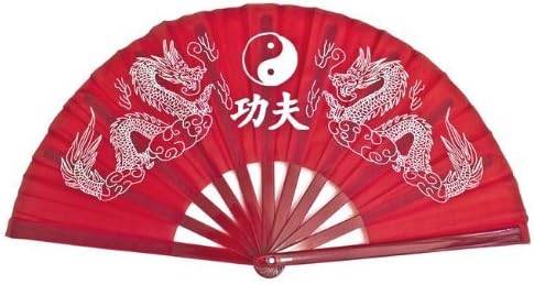 Feng Shui İthalat Kong Fu Fanı veya Dans Fanı veya Gong Fu Fanı (Kırmızı)