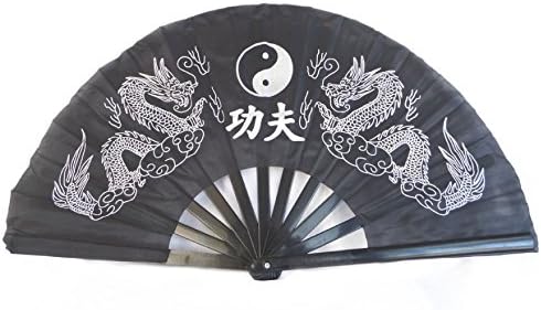 Feng Shui İthalat Kong Fu Fanı veya Dans Fanı veya Gong Fu Fanı (Siyah)