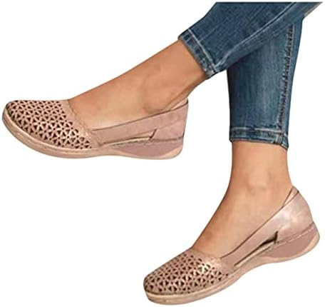 PGOJUNI Beyaz Sneakers Kadınlar için, Bayan ayakkabıları hava yastığı Slip-on Örgü Örgü Ortopedik Diyabetik yürüyüş ayakkabısı Moda