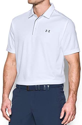 Under Armour Men's Tech Golf Polo , Beyaz (100)/Grafit, 3X-Büyük Boy