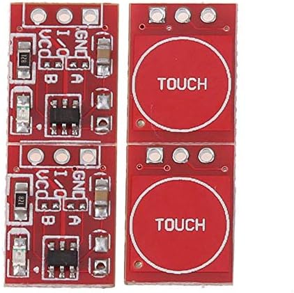 Gump's bakkal 10 ADET TTP223 Kapasitif Dokunmatik Anahtarı Düğmesi Kendinden Kilitleme Modülü Arduino için