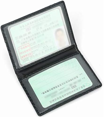 İnce Cüzdan-Minimalist Bifold Ön Cep Cüzdan RFID Engelleme Kredi kart tutucu KİMLİK Penceresi İle Erkekler Kadınlar için-Siyah