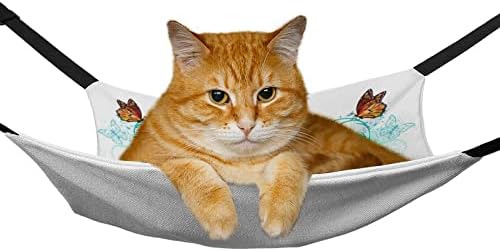 Kedi kafesi Hamak Kelebek Pet Salıncak Yatak için Uygun kafes sandalye Araba Kapalı Açık 16.9x 13