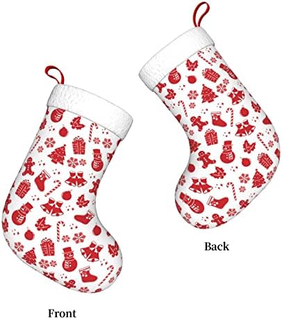 NDZHZEO Kırmızı Beyaz Kardan Adam Noel Çorap Kişiselleştirilmiş Desen Aile Noel Çorap Dekorasyon Asılı Santa Hediye Çorap Ev için Yeni