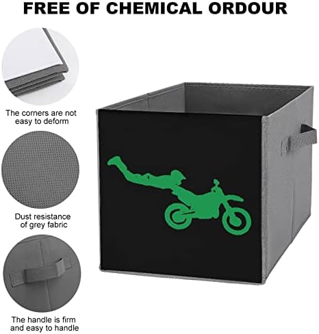Bisiklet Motocross Katlanabilir eşya kutuları Temelleri Katlanır Kumaş Depolama Küpleri Organizatör kollu kutular