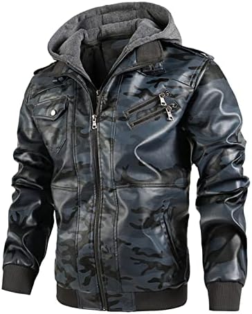 ADSSDQ Kışlık Mont Erkekler İçin, uzun Kollu Egzersiz Ceket Erkek Artı Boyutu Kış Vintage Hoodies Fit Kazak Thick8