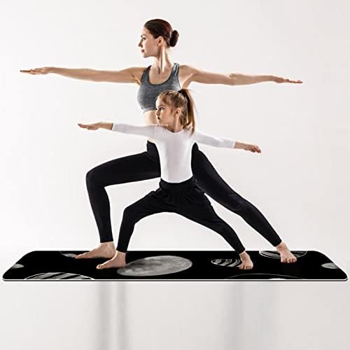 Yoga için tüm Amaçlı Yoga Mat Egzersiz ve Egzersiz Mat, Noel Karikatür Santa Komik
