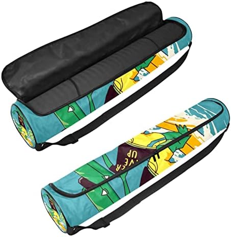 Dinozor Sörf Plaj Yoga Mat Taşıyıcı Çanta Omuz Askısı ile Yoga Mat Çantası Spor Çanta Plaj Çantası