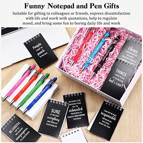 Glenmal 32 adet Mini komik Notebooklar Atasözü ile Ofis arkadaşı için hediyeler Hediye Setleri,Çalışan meslektaşları yetişkinler için