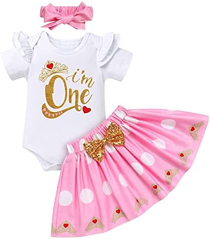 Toddler Kız 1st / 2nd / 3rd Doğum Günü Kıyafet Prenses Tatlı Sassy Taç Tutu Etek Seti Kek Smash Giyim Seti Fotoğraf Çekimi için