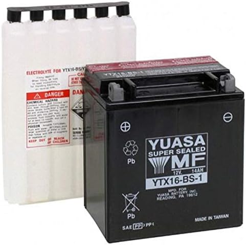Yuasa YUAM32X61 YTX16-BS-1 Pil, Çok Renkli