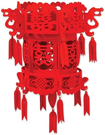 Beistle Keçe Çin Sarayı Fener, 18, Kırmızı