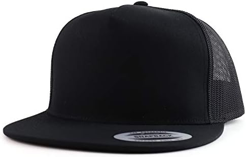 Armycrew Flexfit Büyük Boy XXL Yapılandırılmış Boş 5 Panel Flatbill Snapback file şapka