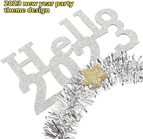 SOLUSTRE Kızdırma Sopa Parti Paketi 2 Adet Mutlu Yeni Yıl Partisi İyilik Kafa Bandı 2023 Yeni Yıl Arifesi Parti Süslemeleri Neon Parti