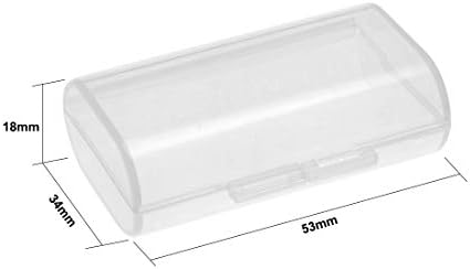 uxcell Pil Saklama Kutuları Tutucu Temizle 2 x AA Pil Kapasitesi Beyaz