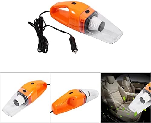 Schellen 12 V 120 W Mini taşınabilir elektrikli el süpürgesi, ıslak ve kuru oto araba elektrikli süpürge ile 5 m kablo (turuncu)