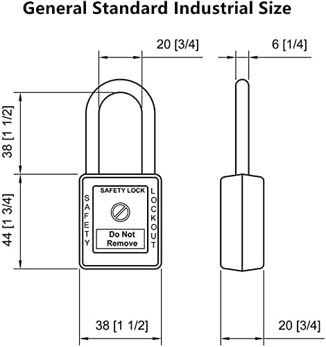 Kilitleme Etiketleme Kilidi 5 adet Set Loto Ürün Güvenli Asma Kilitler Kilitleme Etiketi İstasyonları ve Cihazları (Kırmızı, Anahtar