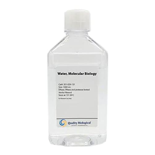 Kaliteli Biyolojik 351-029-101CS Moleküler Biyoloji Sınıfı Su, Nükleaz ve Endotoksin İçermez, 500 ml (10'lu Paket)